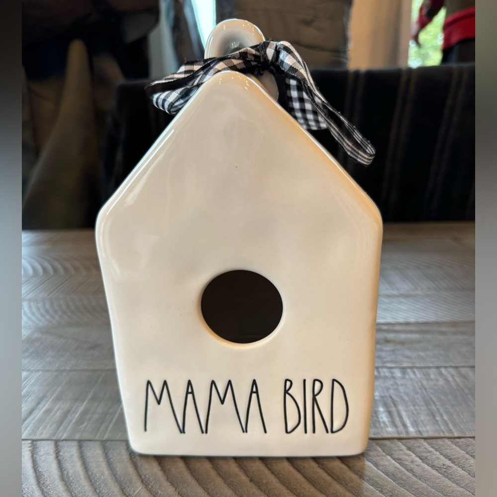 Rae Dunn MAMA BIRD Birdhouse Decor Farmhouse Rustic Accents